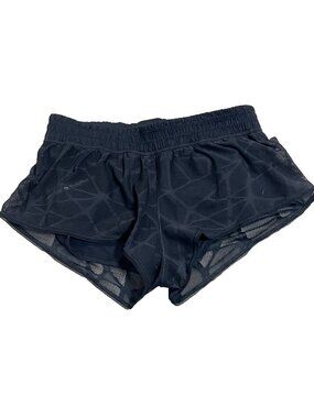 LULULEMON City Sky Run By Shorts Womens Size 8 Lined Mesh Black Excellent